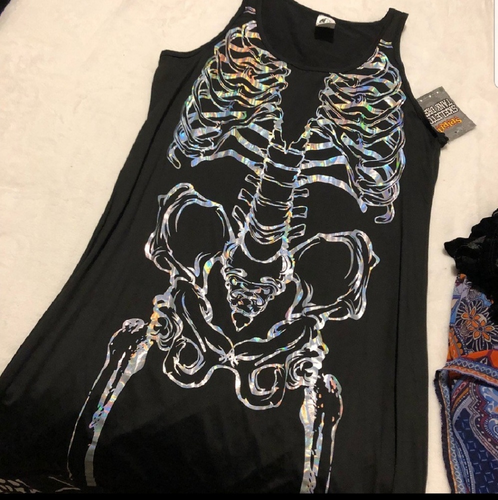 Holographic Skeleton Dress
